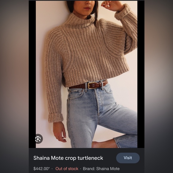 Shaina Mote Sweaters - Shaina Mote crop turtle neck